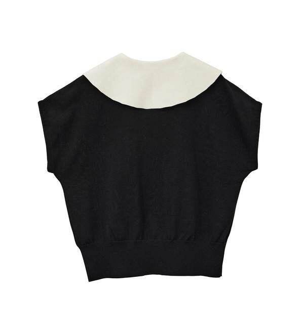 TIARA「バイカラー衿ニット」|ニット・セーター|