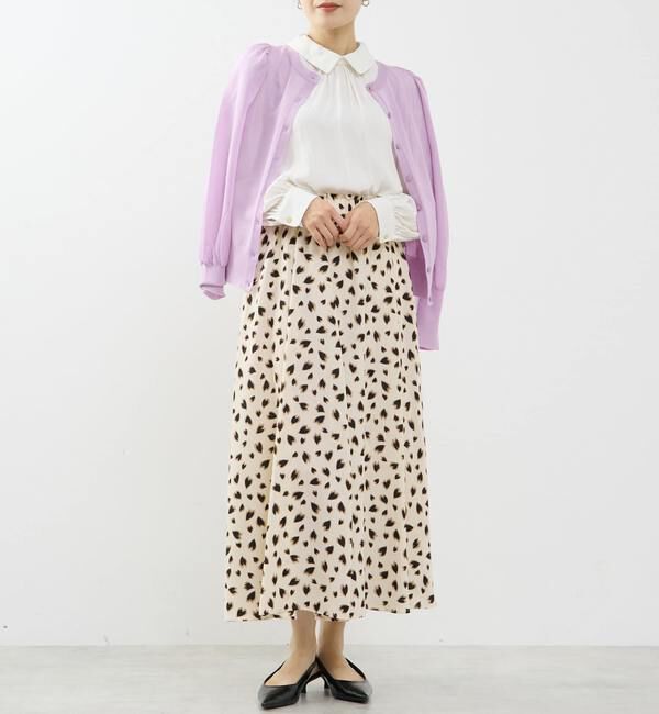 TIARA「レオパードプリントギャザーフレアスカート」|スカート|