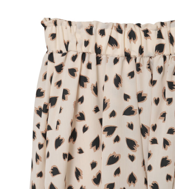 TIARA「レオパードプリントギャザーフレアスカート」|スカート|