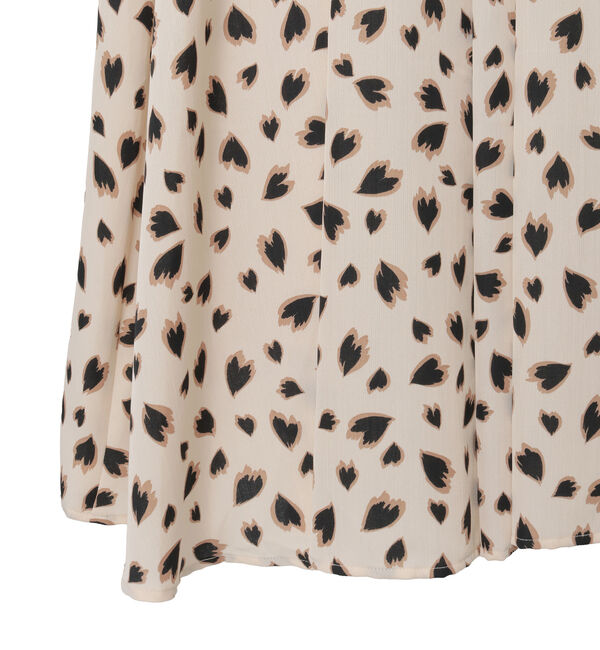 TIARA「レオパードプリントギャザーフレアスカート」|スカート|