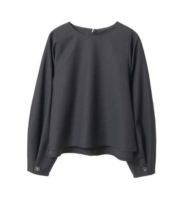 TIARA「スリーブボタンブラウス」|シャツ・ブラウス|ブラック