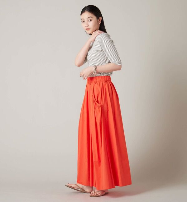 Liesse「ボートネック＆分袖ボーダープルオーバー」|Tシャツ・カットソー|