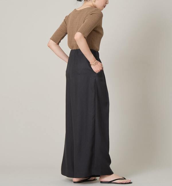 Liesse「ボートネック＆分袖ボーダープルオーバー」|Tシャツ・カットソー|