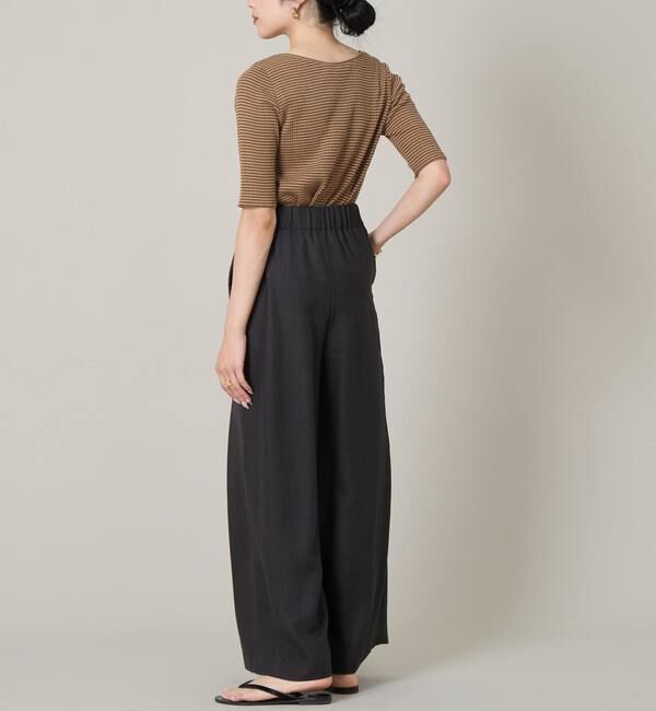 Liesse「ボートネック＆分袖ボーダープルオーバー」|Tシャツ・カットソー|