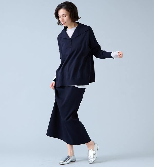 Liesse「ビックカラーワイドニット」|ニット・セーター|