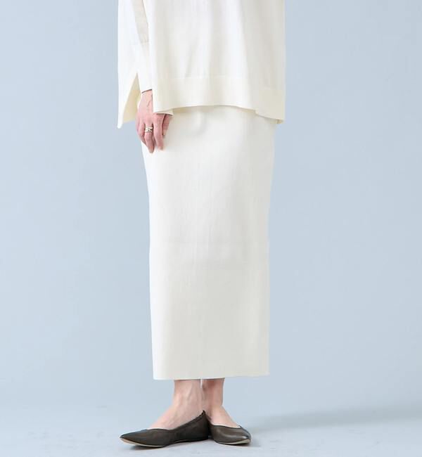 Liesse「リブニットスカート」|スカート|アイボリー