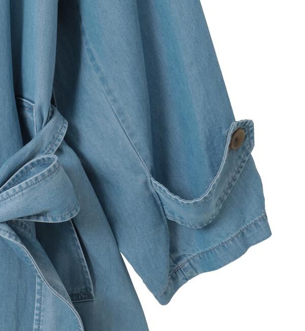 Liesse「テンセルデニムAライントレンチコート」|トレンチコート|