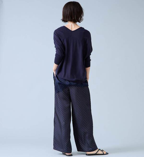 Liesse「【定番】Vネックドルマンニット」|ニット・セーター|