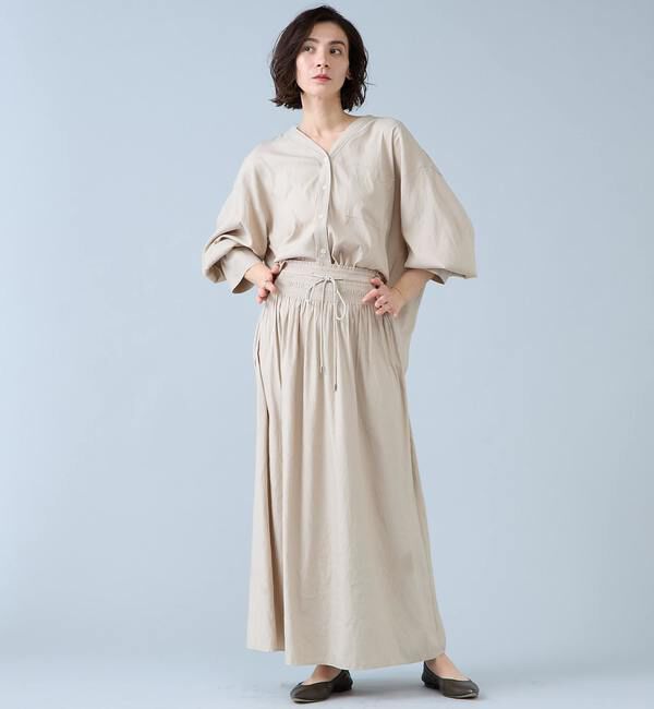 Liesse「シャーリングスカート」|スカート|