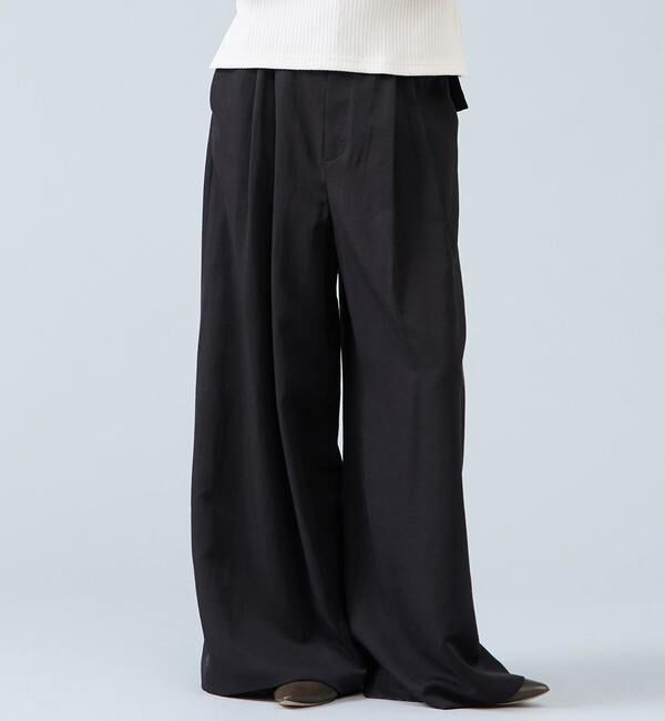 Liesse「ワイドレッグパンツ」|その他|ブラック