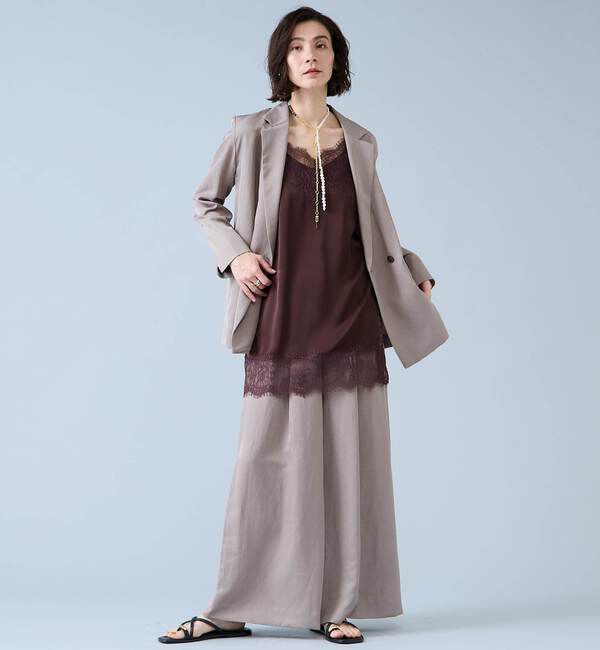 Liesse「レーストリムキャミソール」|シャツ・ブラウス|