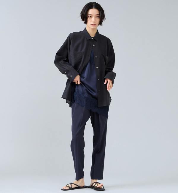 Liesse「シアーオーバーシャツ」|シャツ・ブラウス|