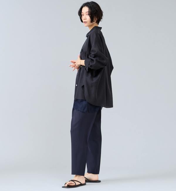 Liesse「シアーオーバーシャツ」|シャツ・ブラウス|