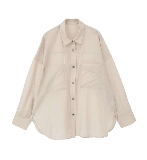 Liesse「シアーオーバーシャツ」|シャツ・ブラウス|