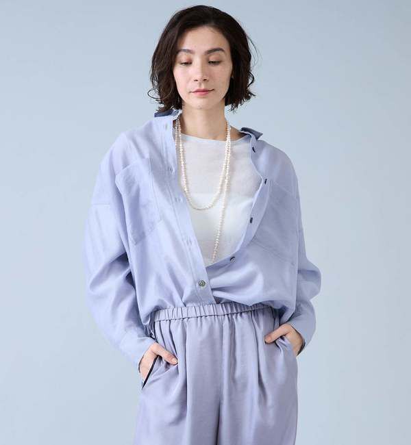 Liesse「シアーオーバーシャツ」|シャツ・ブラウス|