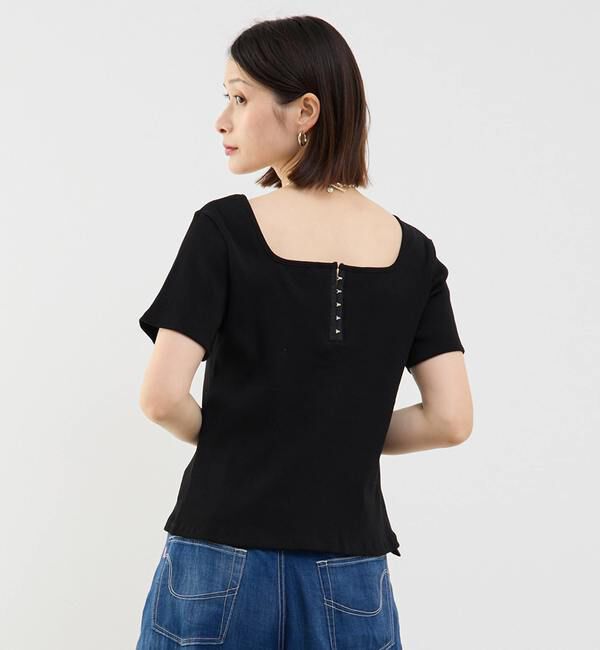 Soffitto「前後2WAYスクエアネックカットソー」|Tシャツ・カットソー|