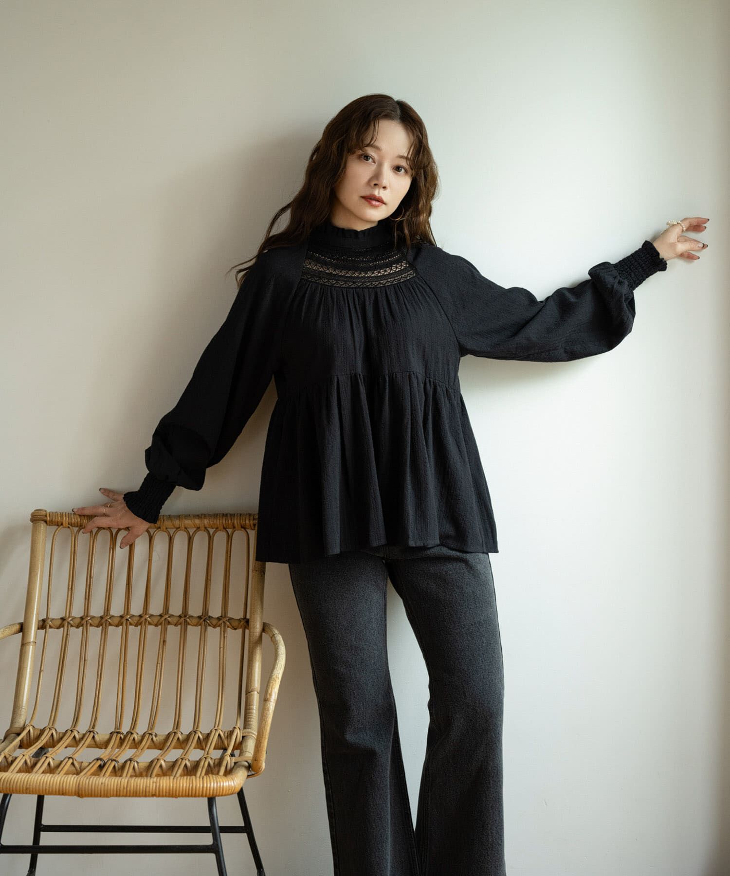 Sonny Label 「『WEB/一部店舗限定』NaokoTakayamaレースブラウス」|シャツ・ブラウス|