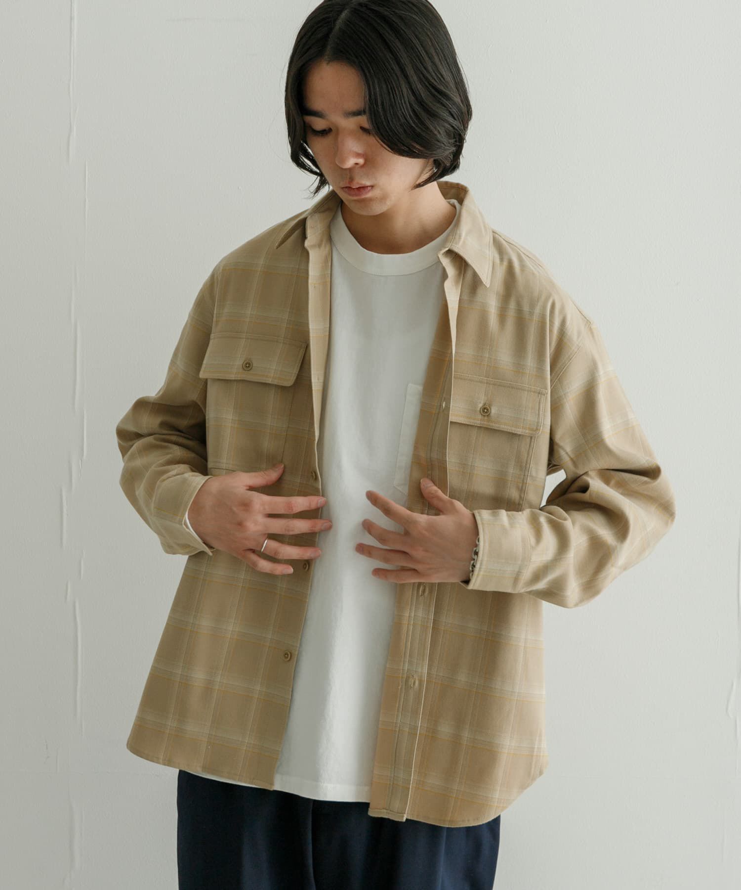 URBAN RESEARCH「『UR TECH』CHECK SHIRTS」|シャツ・ブラウス|