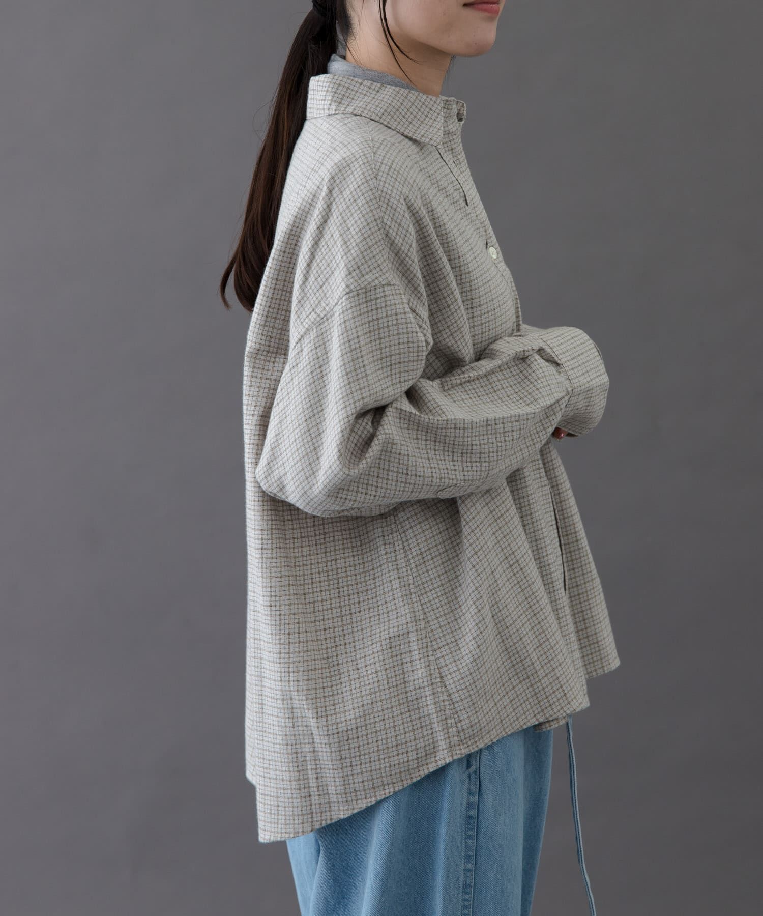 URBAN RESEARCH DOORS「FORK&SPOON　ネルチェックシャツ」|シャツ・ブラウス|