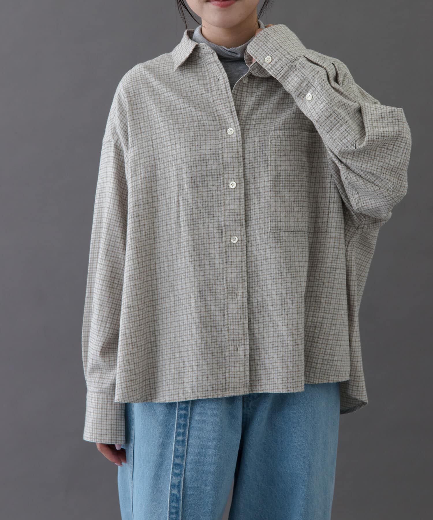 URBAN RESEARCH DOORS「FORK&SPOON　ネルチェックシャツ」|シャツ・ブラウス|