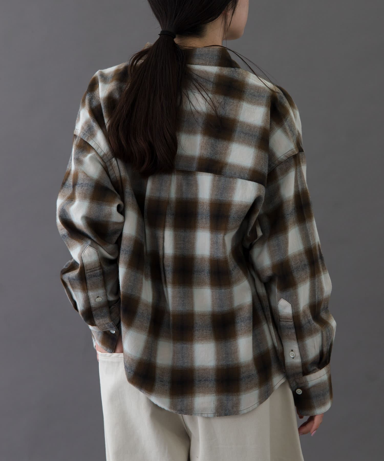 URBAN RESEARCH DOORS「FORK&SPOON　ネルチェックシャツ」|シャツ・ブラウス|