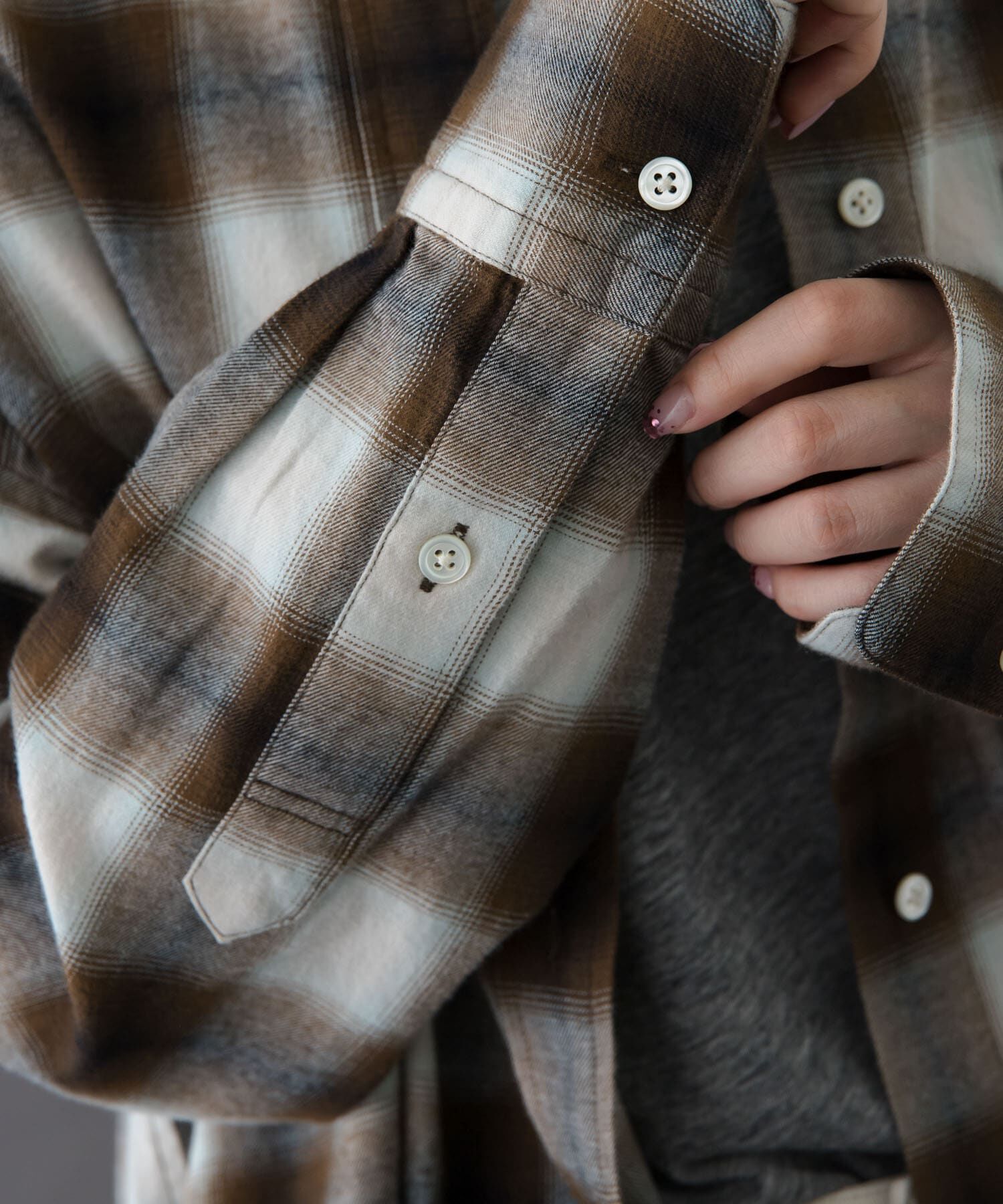 URBAN RESEARCH DOORS「FORK&SPOON　ネルチェックシャツ」|シャツ・ブラウス|