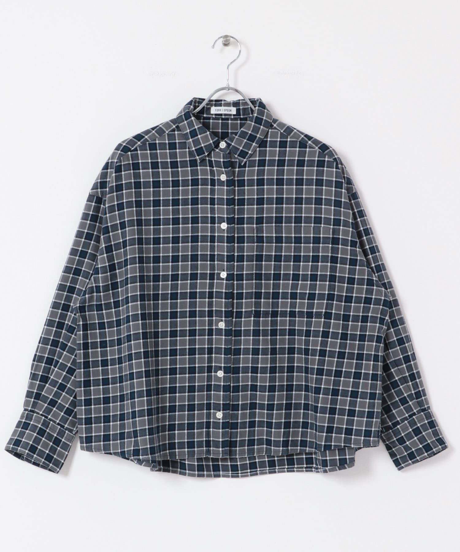 URBAN RESEARCH DOORS「FORK&SPOON　ネルチェックシャツ」|シャツ・ブラウス|