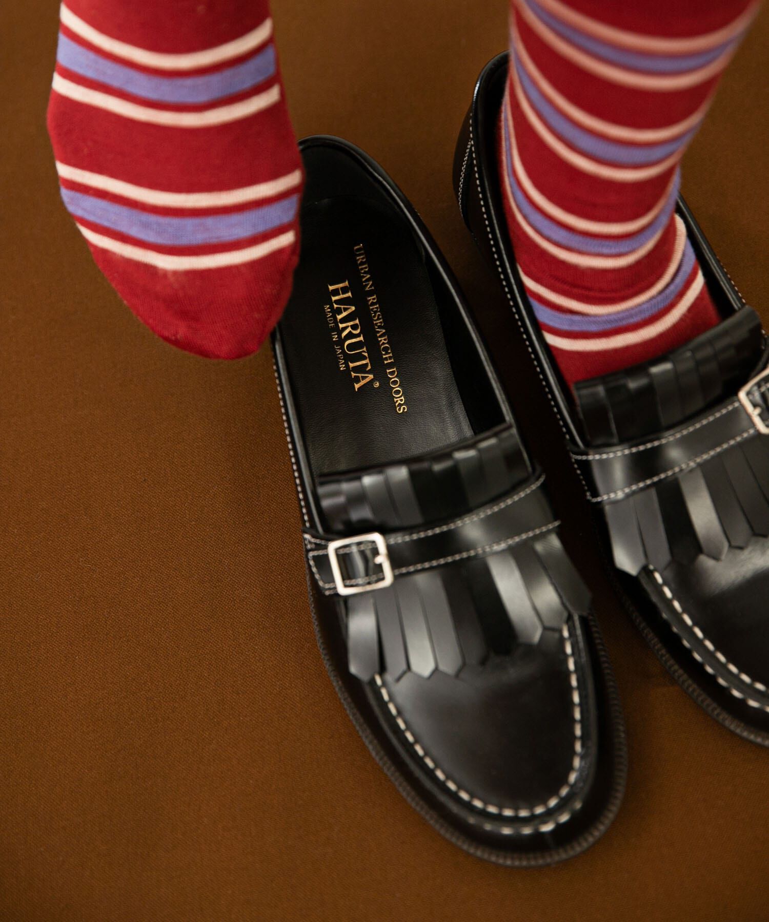 URBAN RESEARCH DOORS「『別注』HARUTA&times;DOORS　キルトローファー」|ローファー|