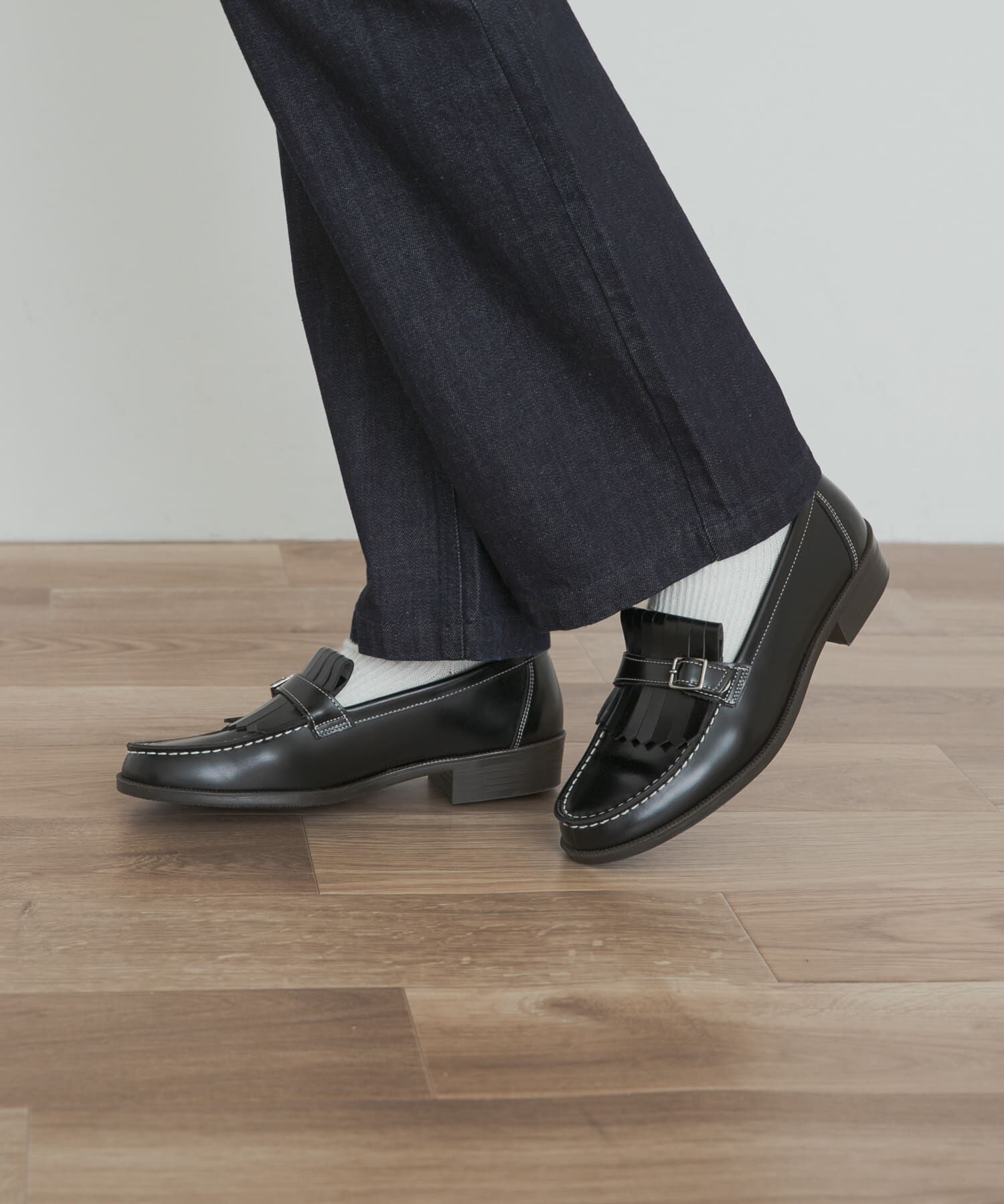 URBAN RESEARCH DOORS「『別注』HARUTA&times;DOORS　キルトローファー」|ローファー|