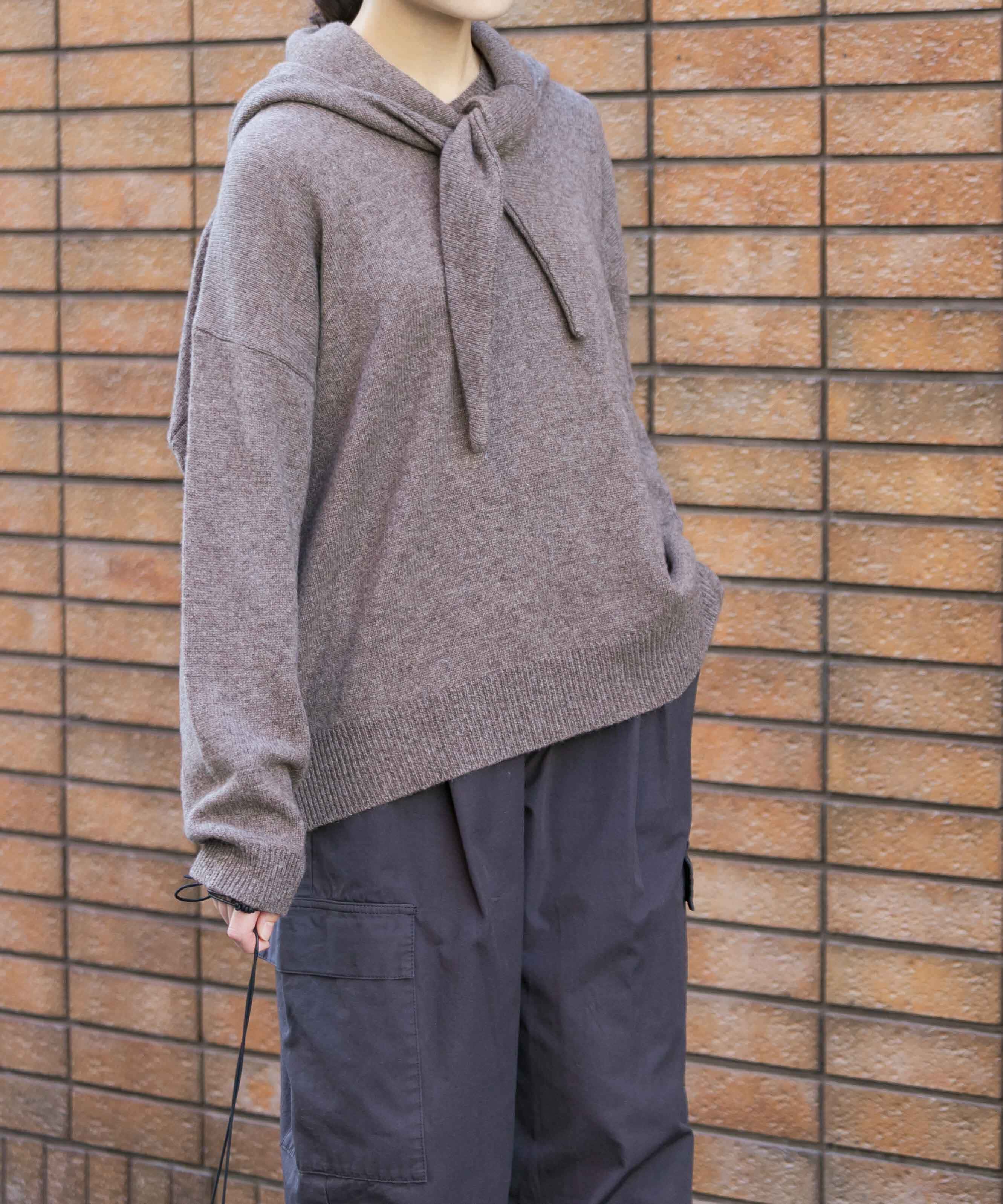 かぐれ「ヤクウールVネックニット」|ニット・セーター|