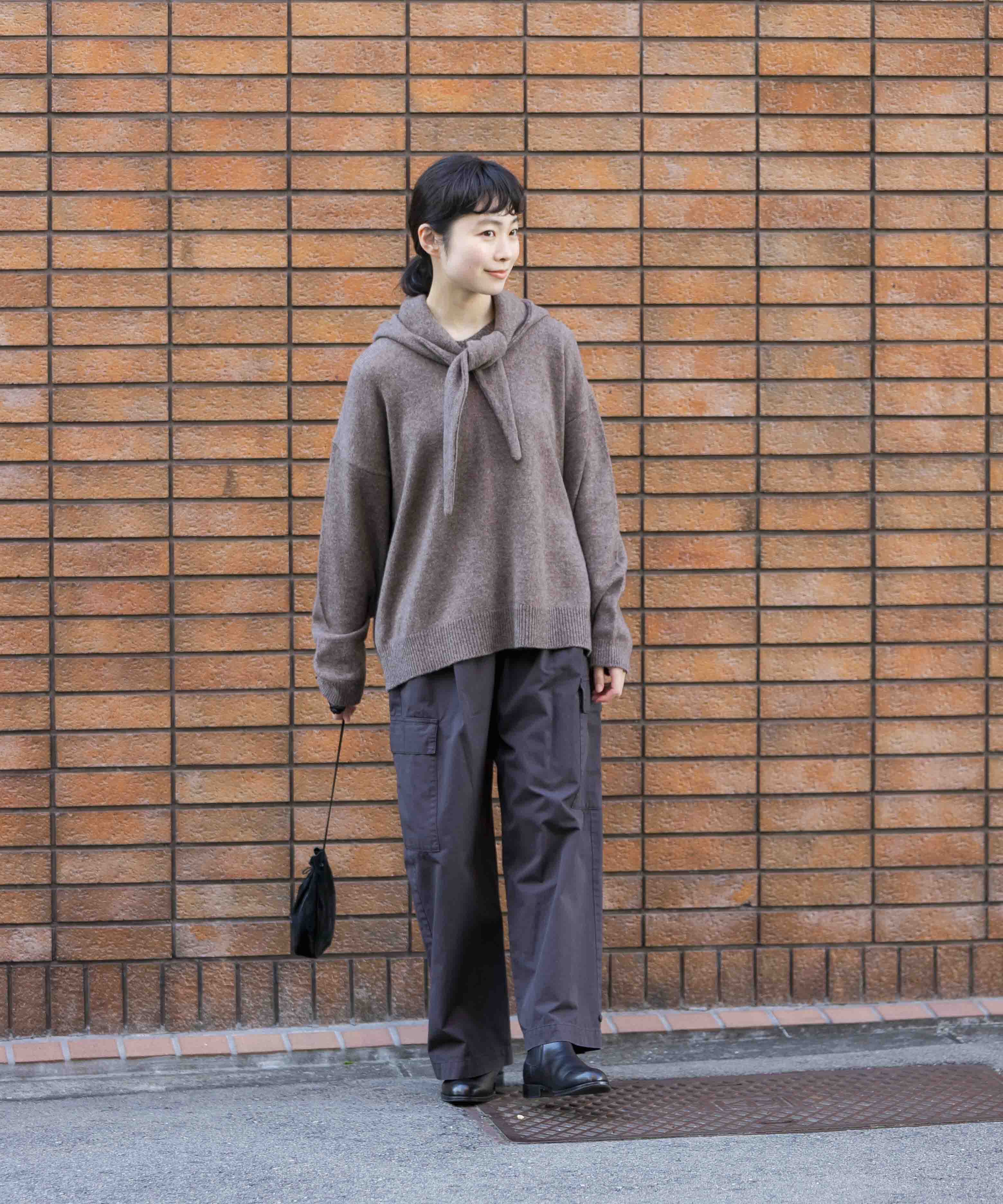 かぐれ「ヤクウールVネックニット」|ニット・セーター|