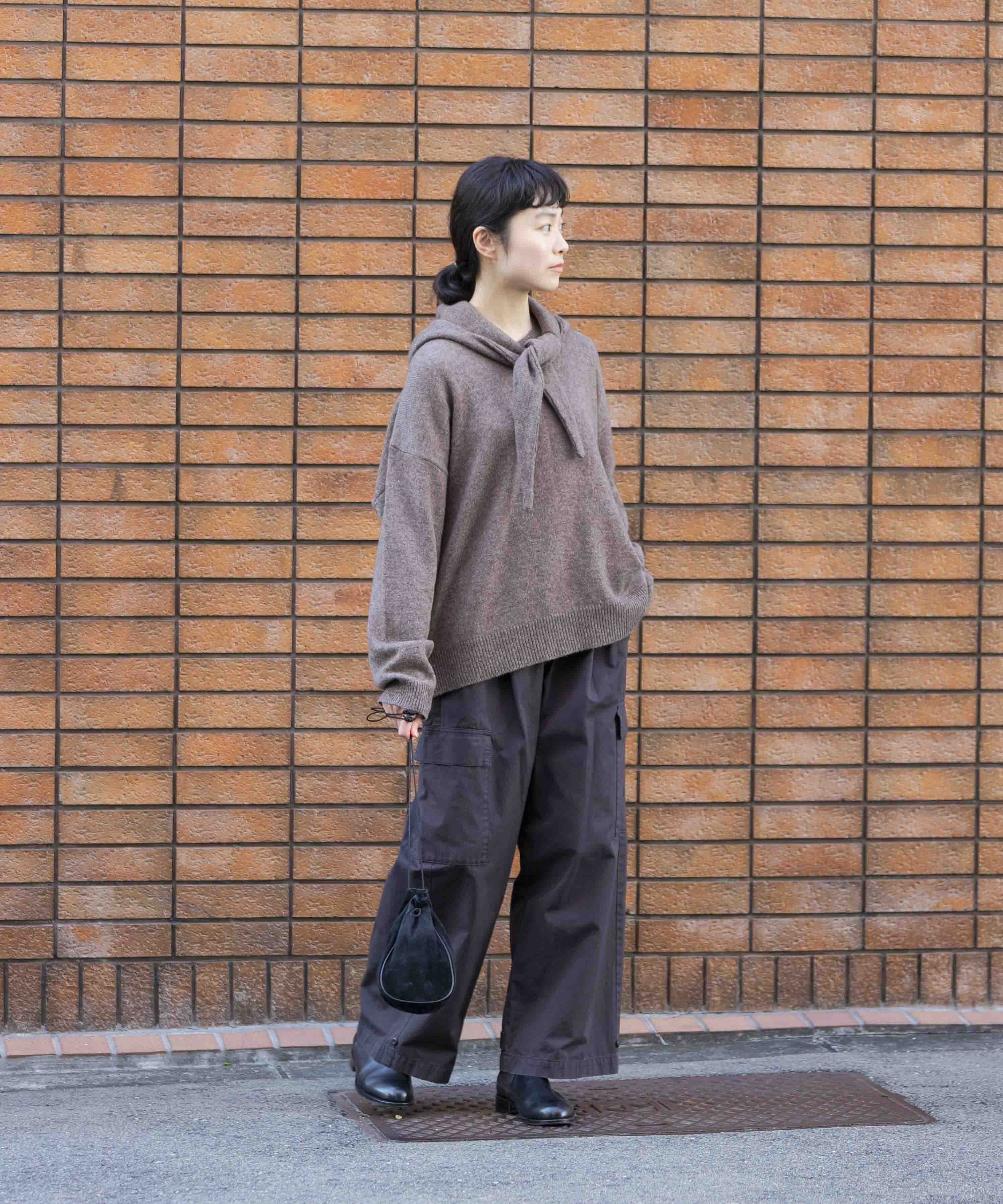 かぐれ「ヤクウールVネックニット」|ニット・セーター|