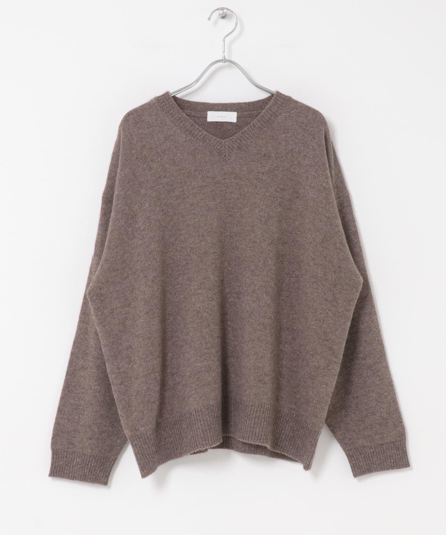 かぐれ「ヤクウールVネックニット」|ニット・セーター|