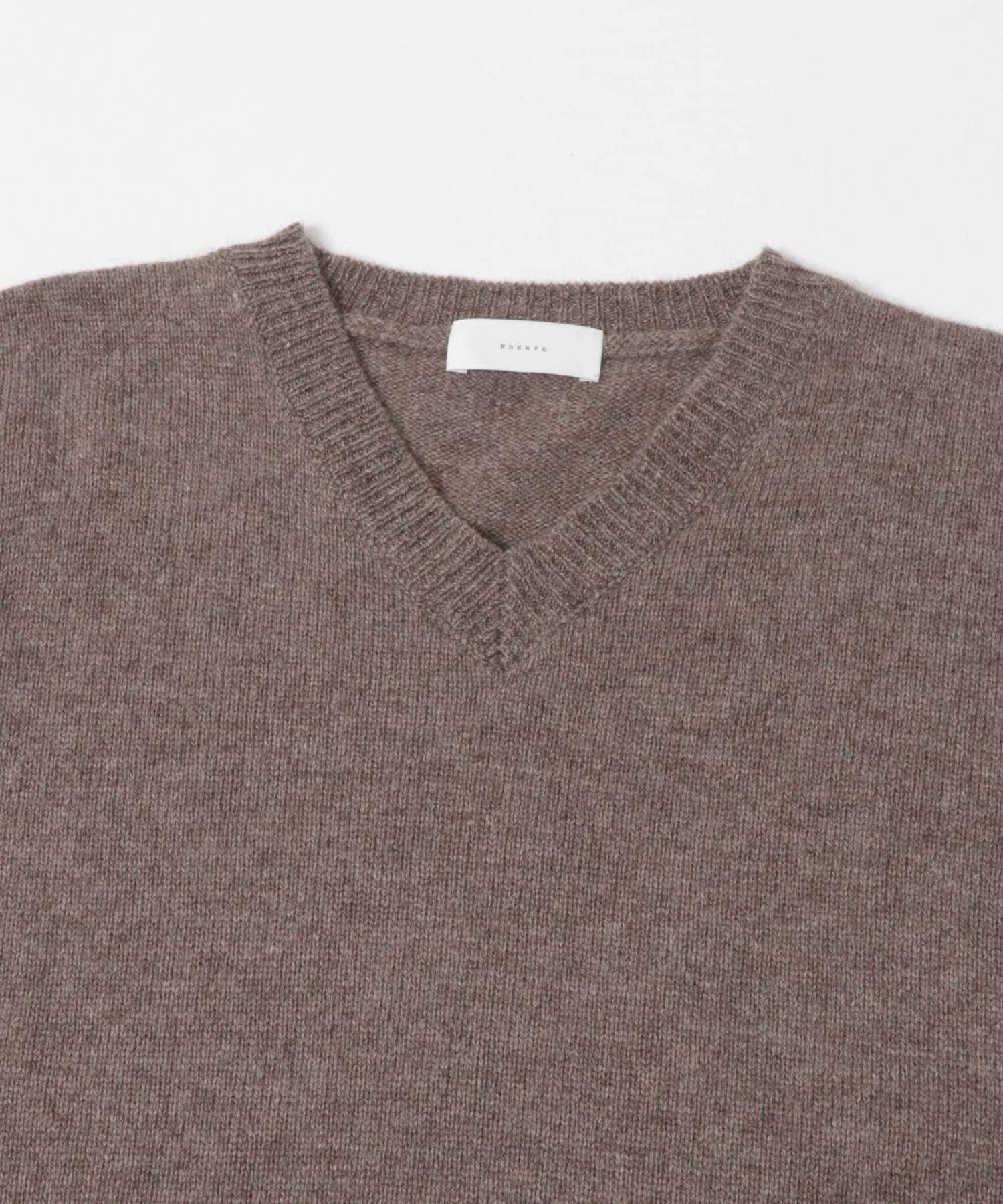 かぐれ「ヤクウールVネックニット」|ニット・セーター|