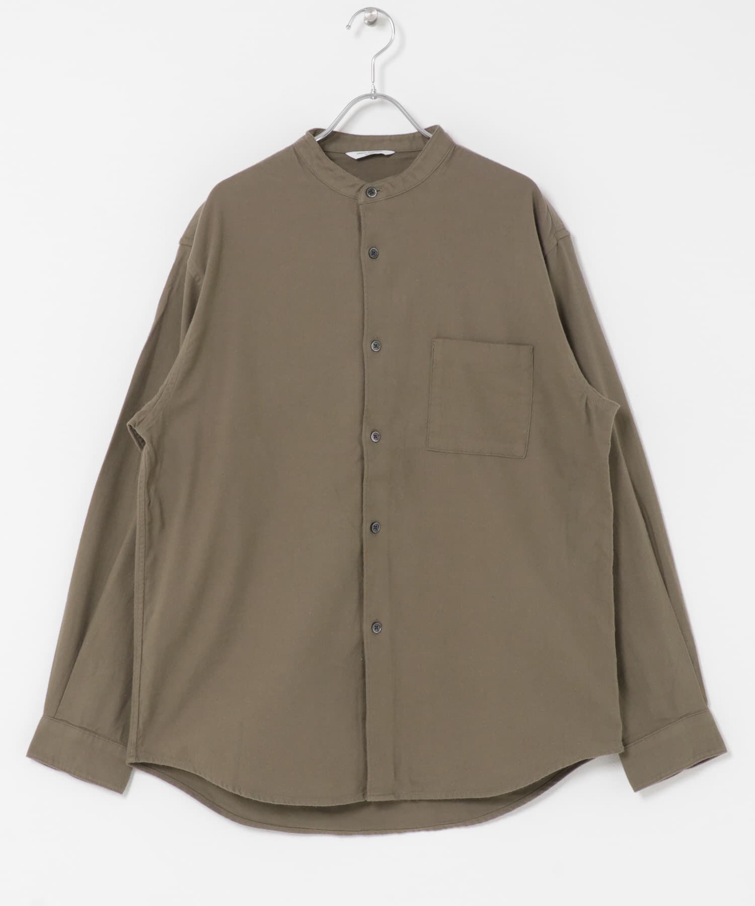 URBAN RESEARCH DOORS「防シワ起毛ネルバンドカラーシャツ」|シャツ・ブラウス|