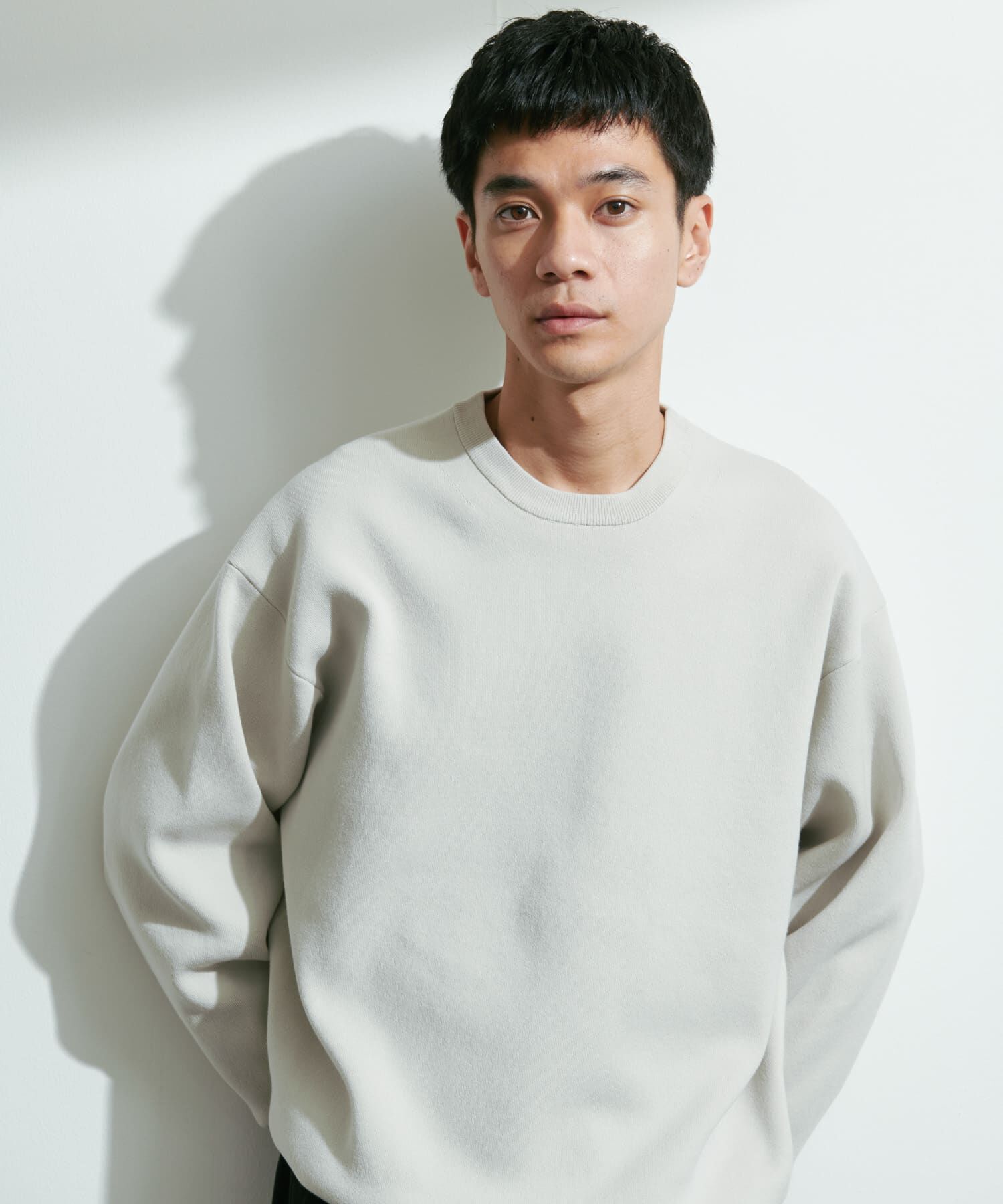 URBAN RESEARCH DOORS「『UR TECH Renew Knit』クルーネックプルオーバー」|ニット・セーター|