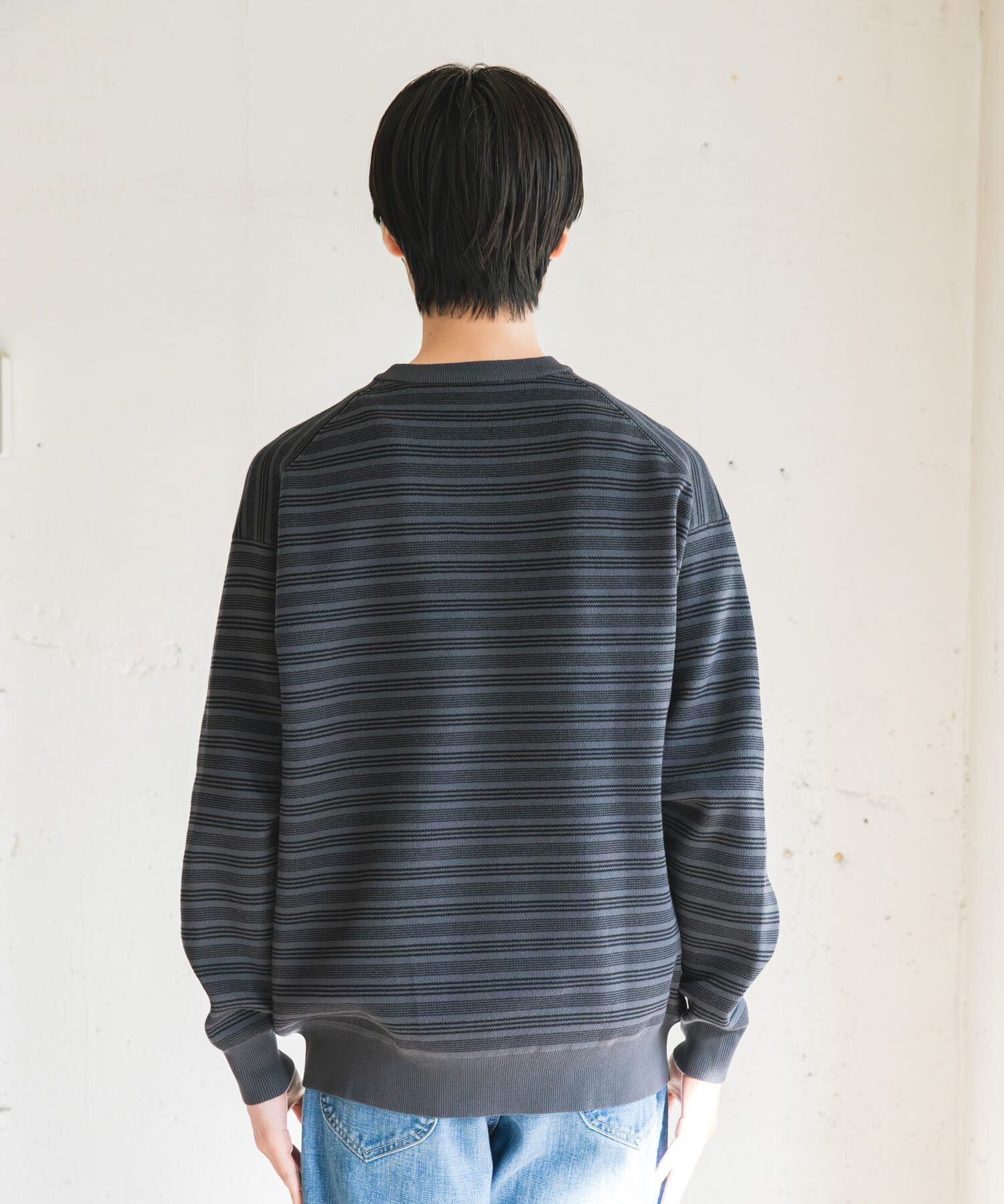 URBAN RESEARCH DOORS「『UR TECH Renew Knit』クルーネックプルオーバー」|ニット・セーター|