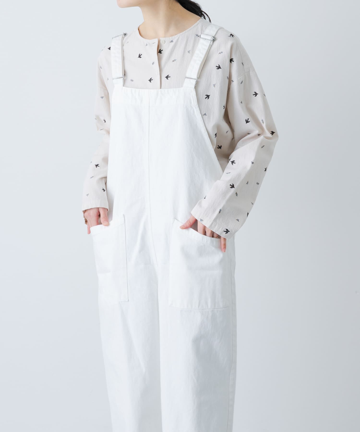 かぐれ「ツバメ刺繍ブラウス」|シャツ・ブラウス|