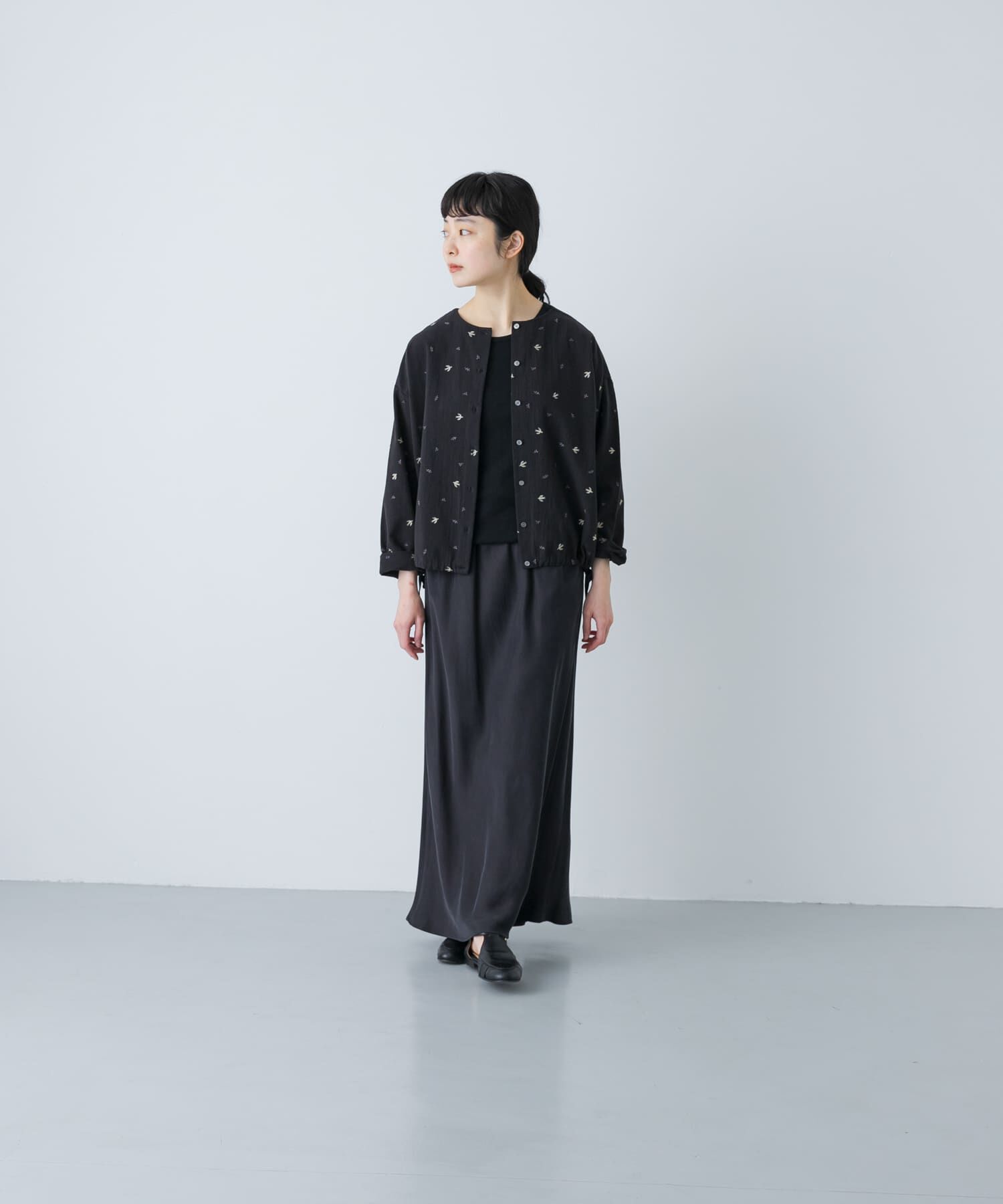 かぐれ「ツバメ刺繍ブラウス」|シャツ・ブラウス|