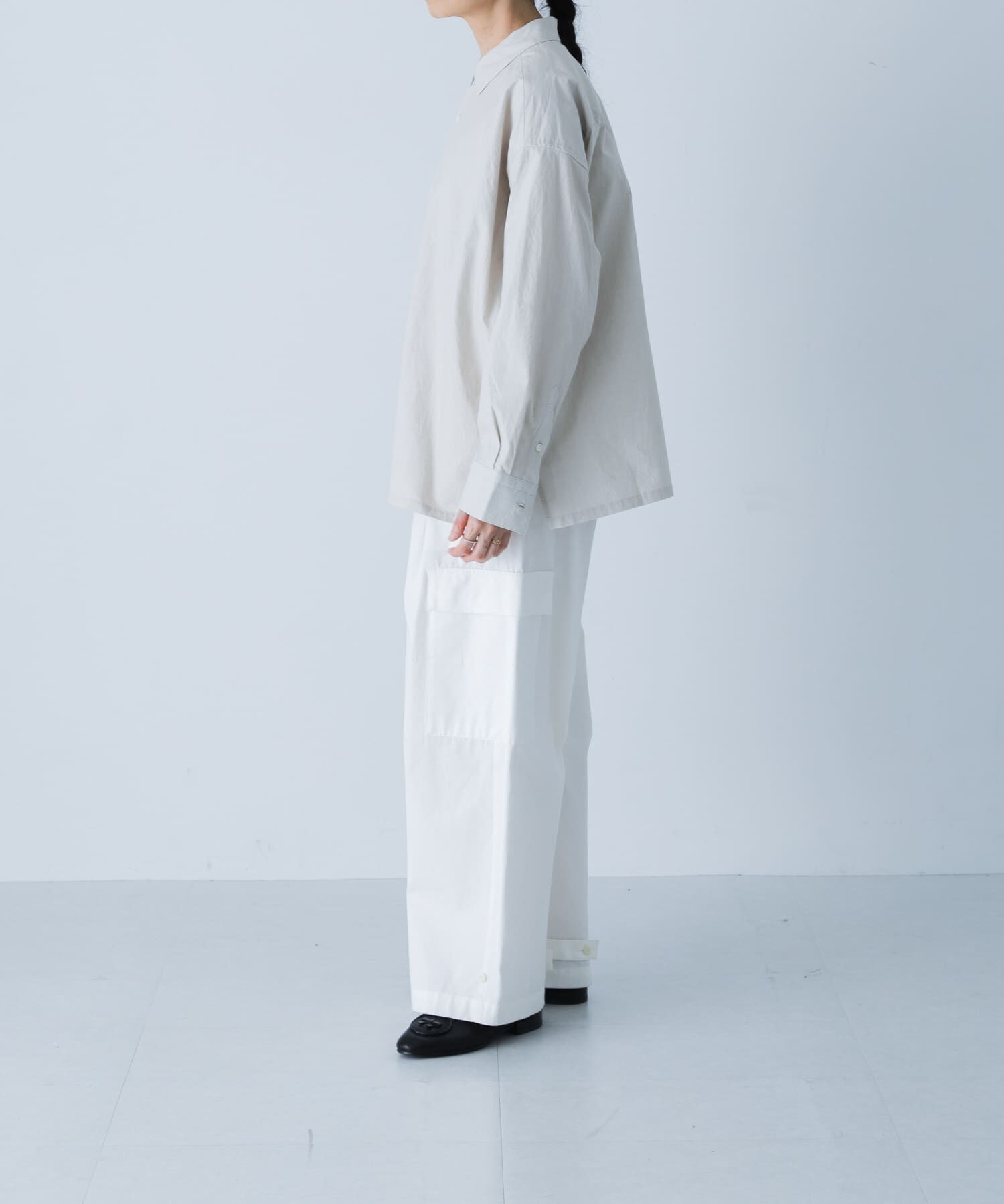 かぐれ「『ユニセックス』コットンレギュラーカラーボックスシャツ」|シャツ・ブラウス|