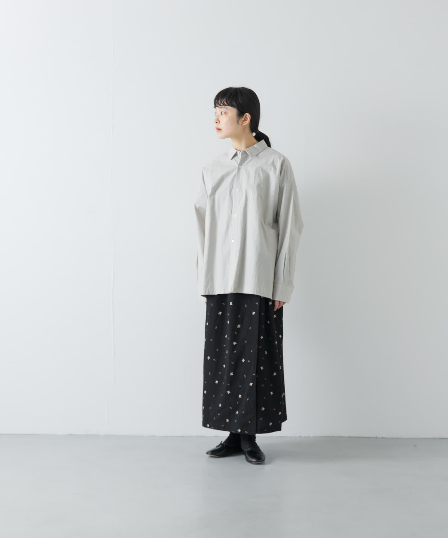 かぐれ「『ユニセックス』コットンレギュラーカラーボックスシャツ」|シャツ・ブラウス|