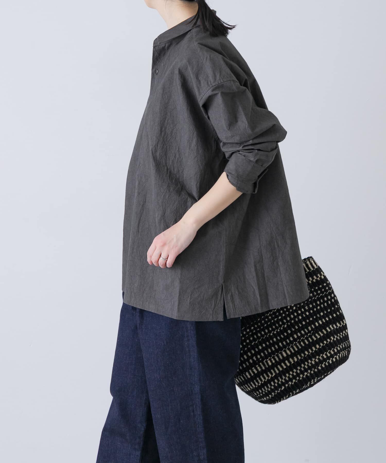 かぐれ「『ユニセックス』コットンレギュラーカラーボックスシャツ」|シャツ・ブラウス|