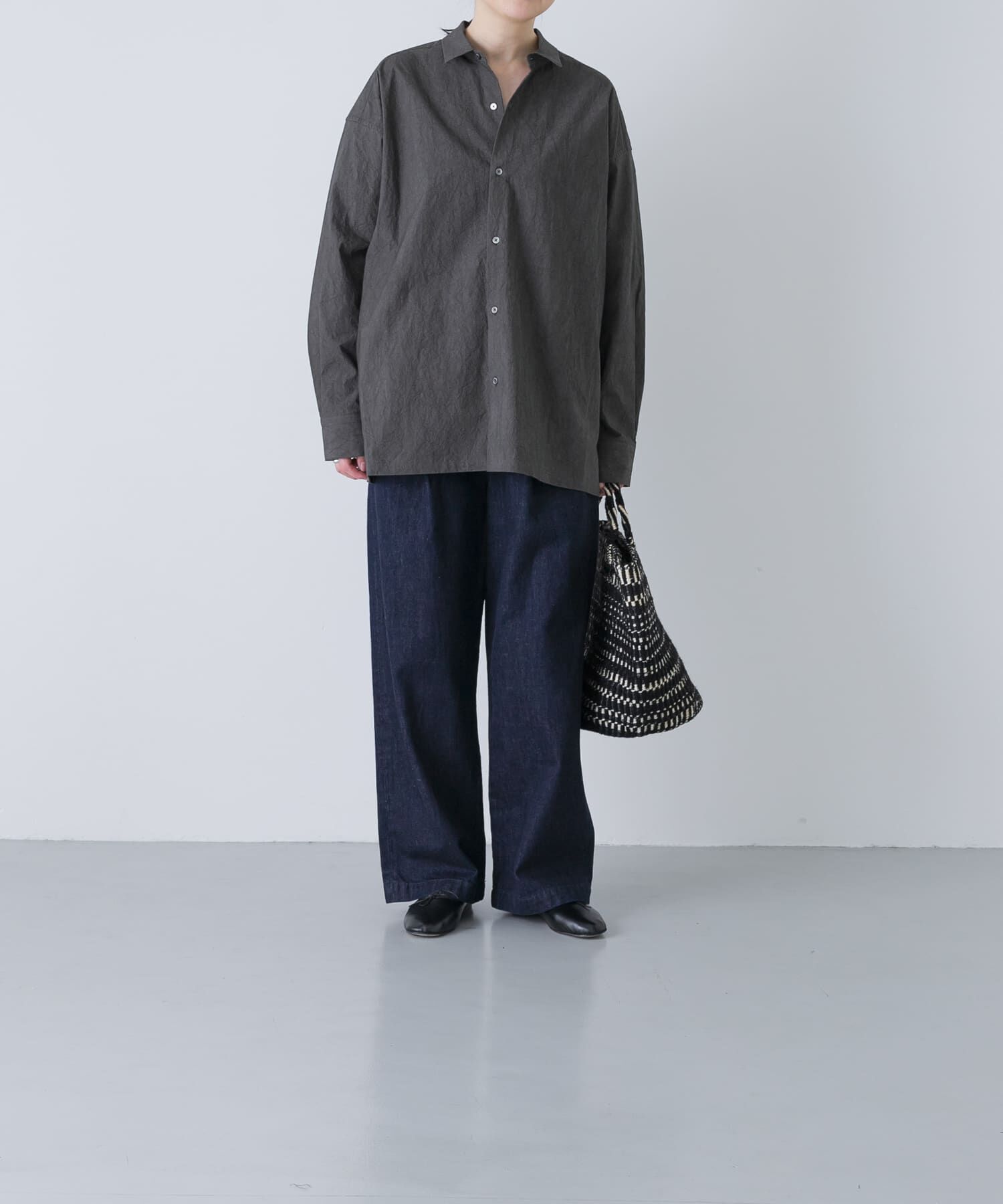 かぐれ「『ユニセックス』コットンレギュラーカラーボックスシャツ」|シャツ・ブラウス|