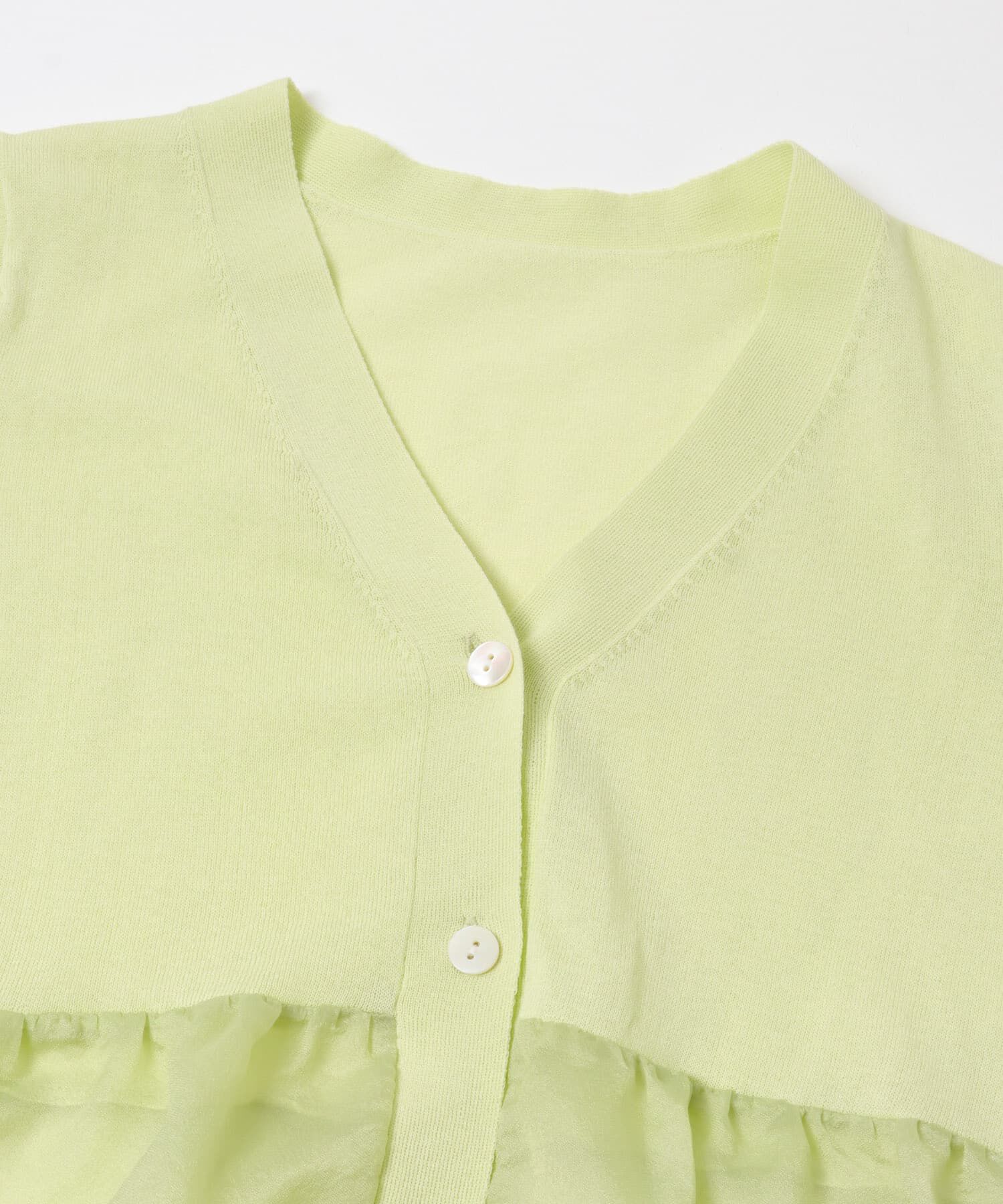 URBAN RESEARCH ROSSO「『WEB限定』ドッキングペプラムカーディガン」|ニット・セーター|