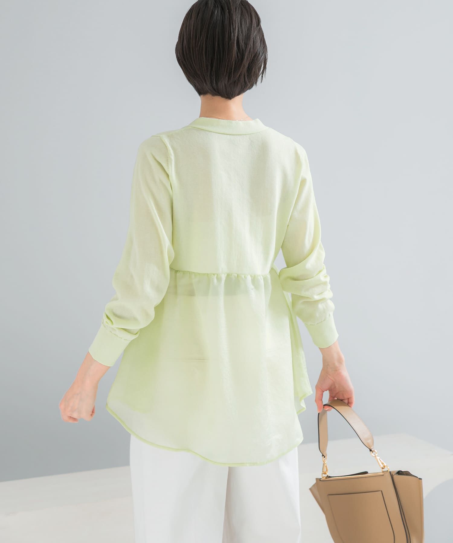 URBAN RESEARCH ROSSO「『WEB限定』ドッキングペプラムカーディガン」|ニット・セーター|