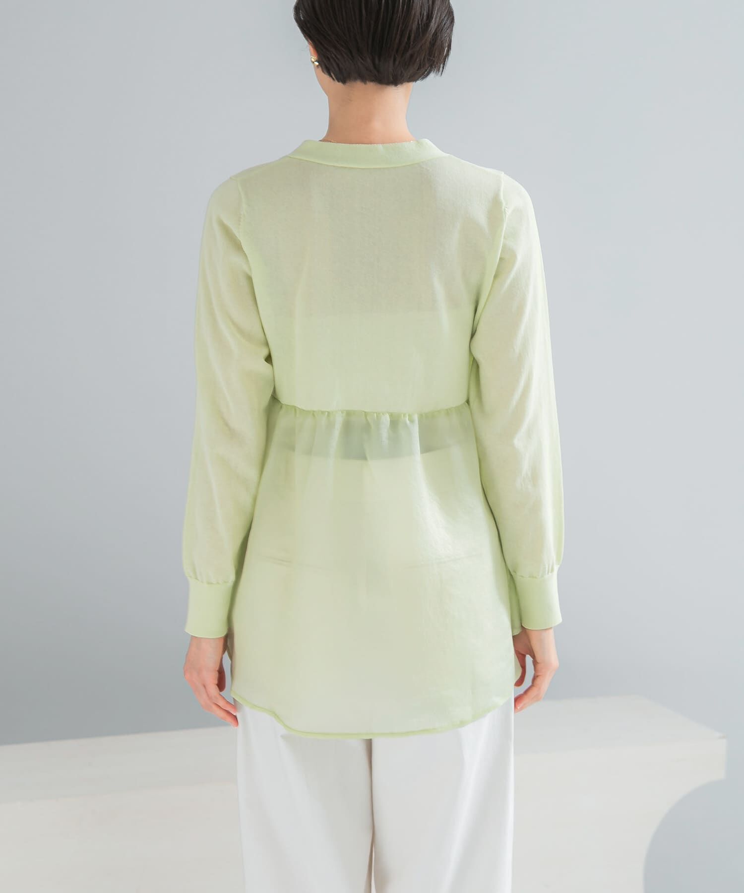 URBAN RESEARCH ROSSO「『WEB限定』ドッキングペプラムカーディガン」|ニット・セーター|