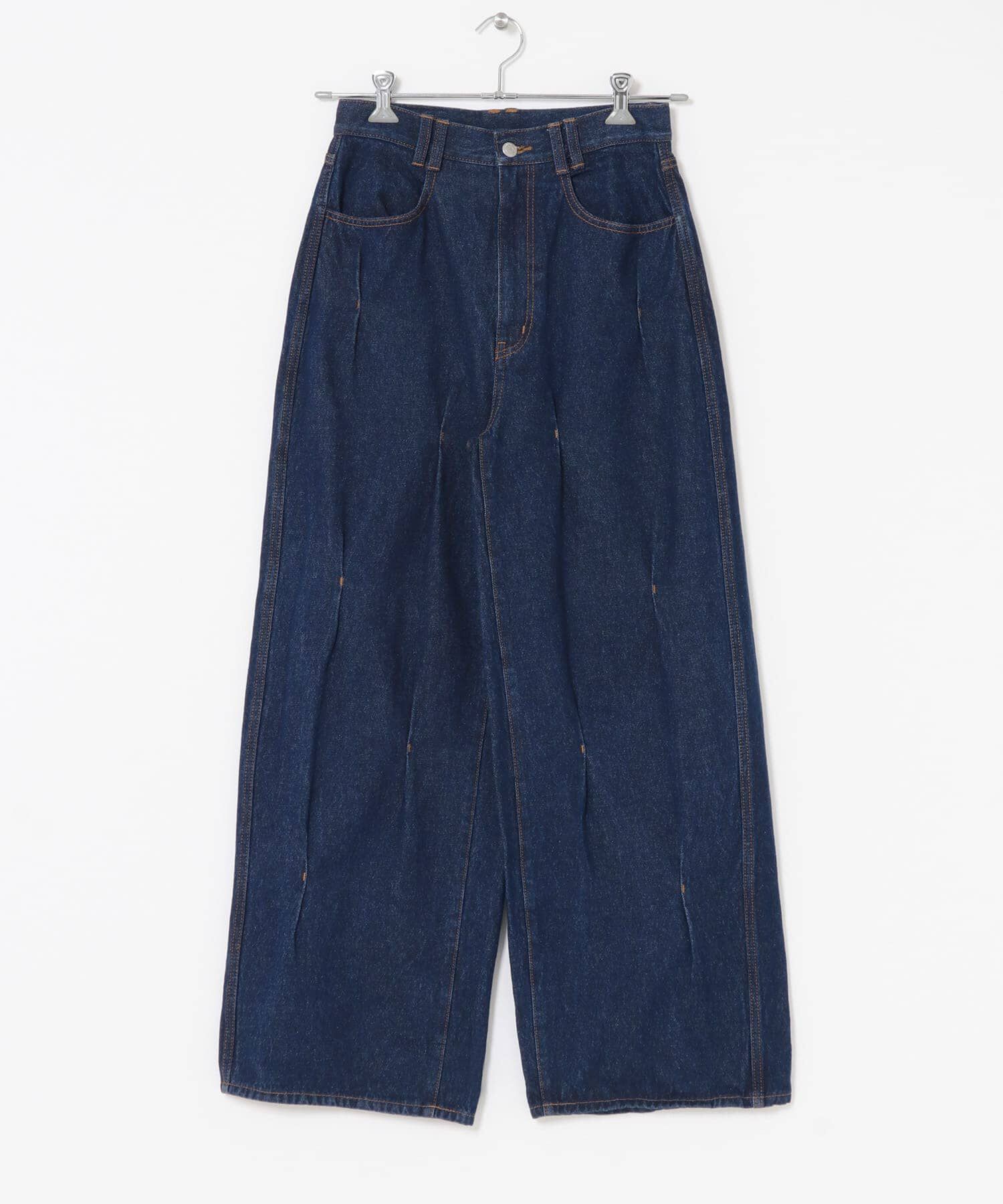  「タックWIDEデニム」|デニム|