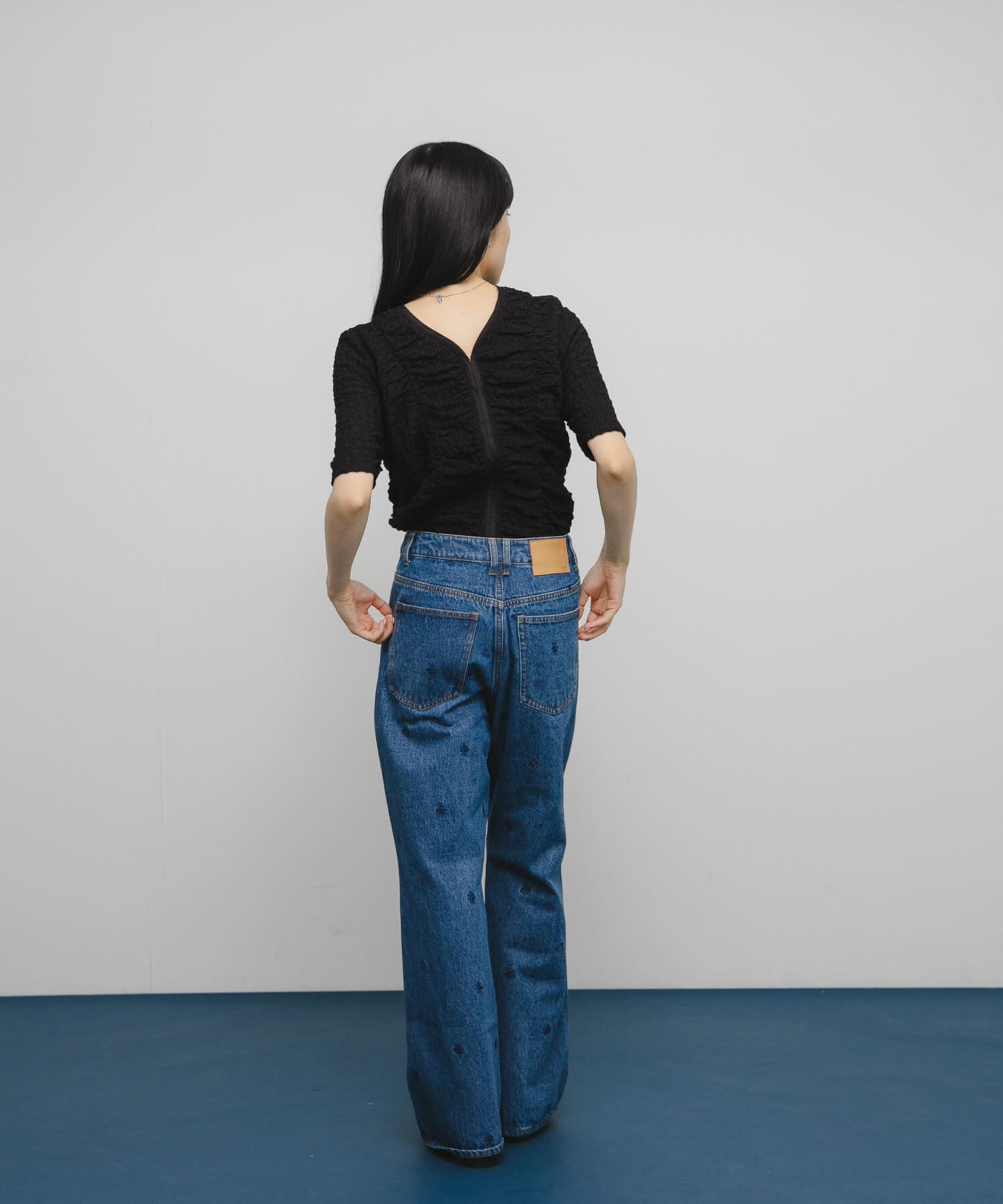  「シャーリングホックトップス」|Tシャツ・カットソー|