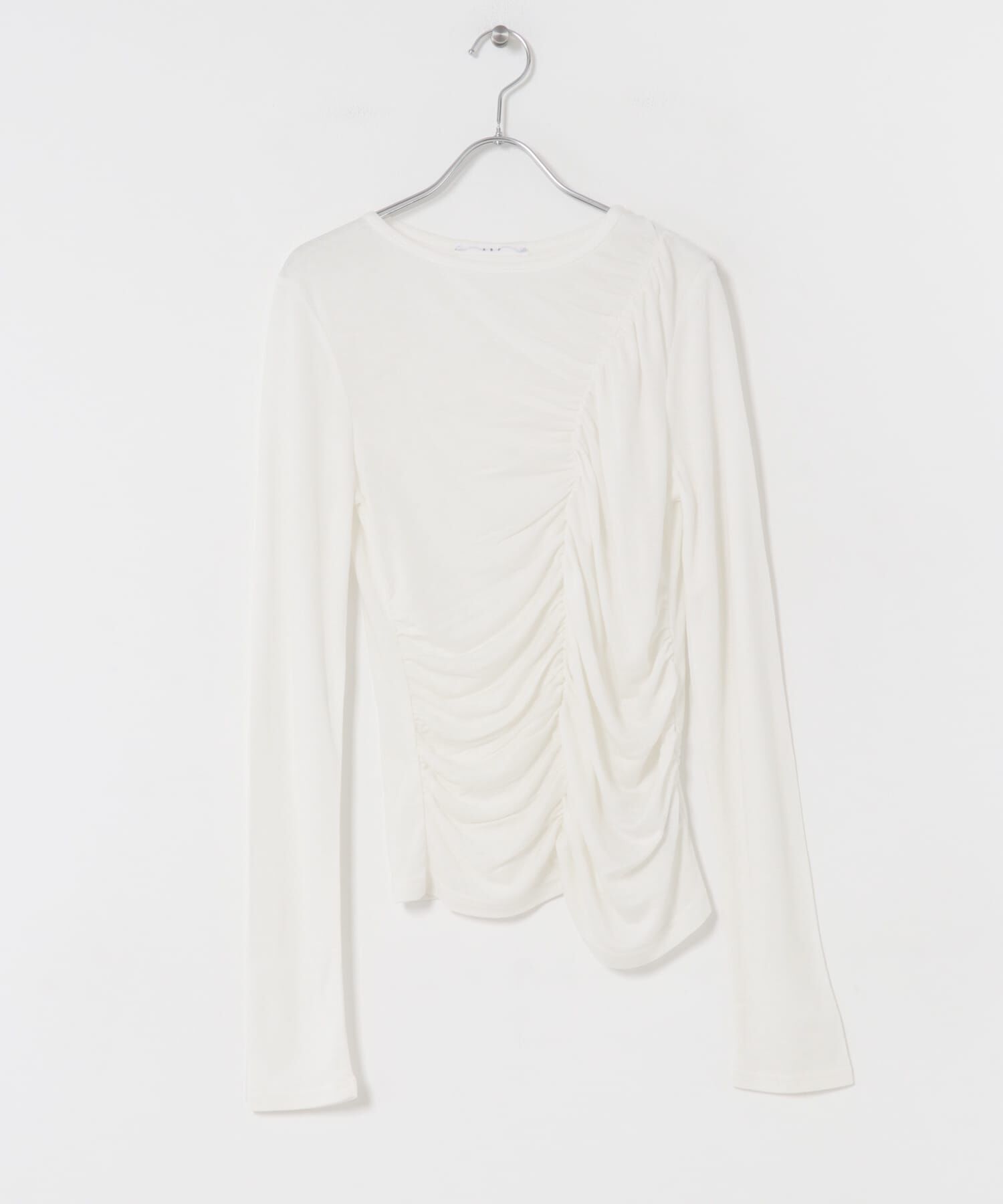  「アシメドレープTEE」|Tシャツ・カットソー|