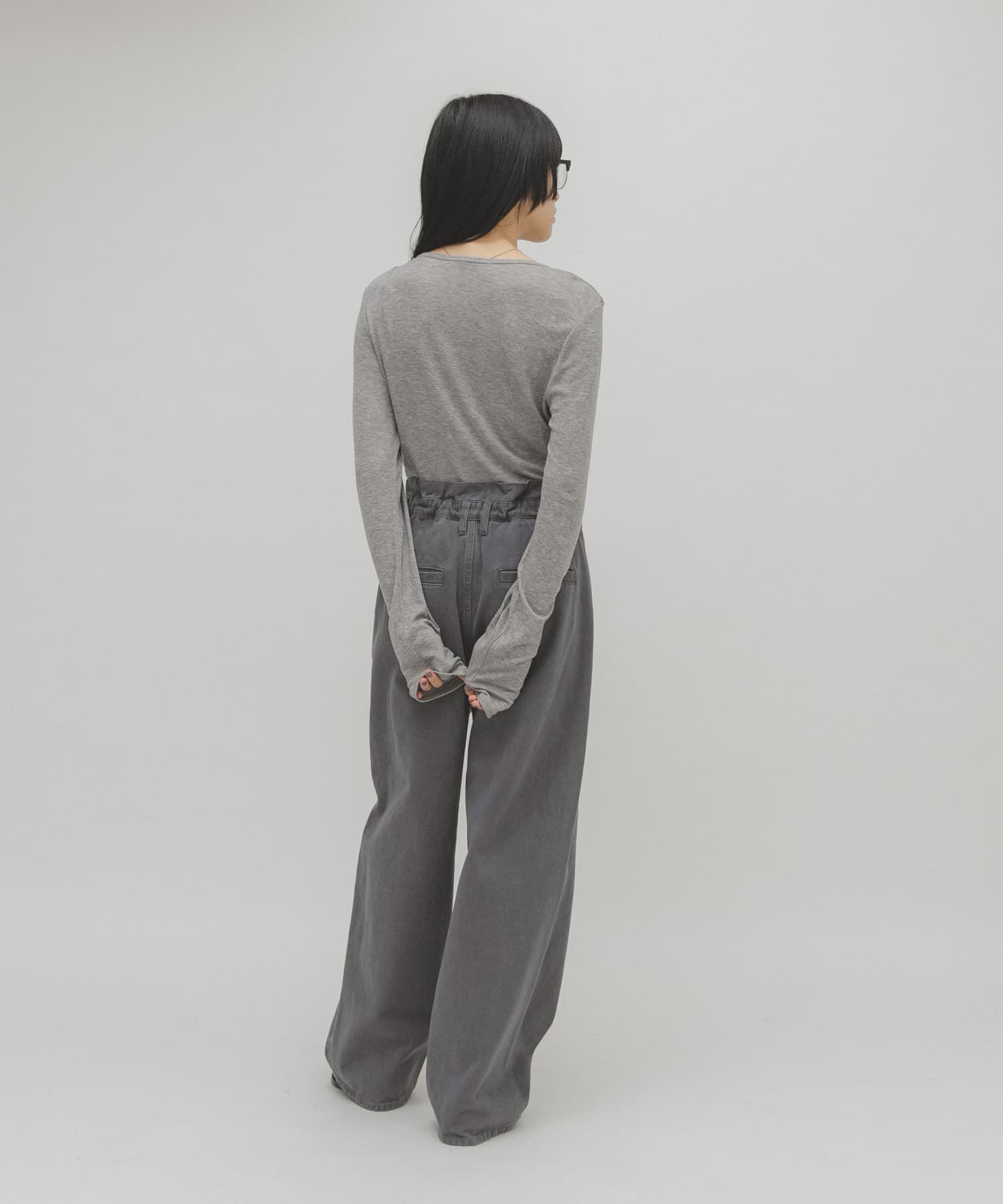  「アシメドレープTEE」|Tシャツ・カットソー|